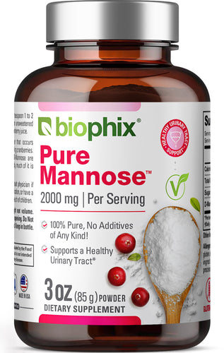 biophix Pure Mannose 100 Percent Powder 2000 mg 3 oz