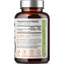 Load image into Gallery viewer, Vitamin K2 MK-7 High-Potency 100 mcg 60 Vegetarian Capsules