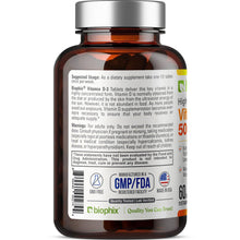 Load image into Gallery viewer, Vitamin D-3 50000 IU High-Potency 60 Tablets