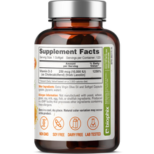 Load image into Gallery viewer, Vitamin D-3 10000 IU High-Potency 120 Softgels