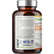 Load image into Gallery viewer, Vitamin D-3 50000 IU High-Potency 120 Tablets biophix