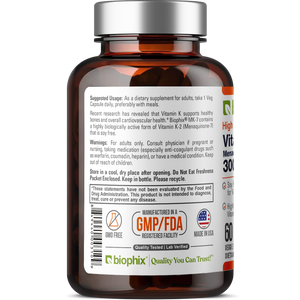 biophix Vitamin K2 MK-7 - 300 mcg 60 Vegetarian Capsules