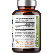 Load image into Gallery viewer, biophix Vitamin K2 MK-7 - 300 mcg 60 Vegetarian Capsules