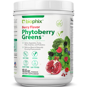 biophix Phytoberry Greens Superfood Powder Berry Flavor 10.6 oz