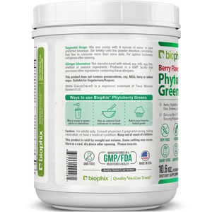 biophix Phytoberry Greens Superfood Powder Berry Flavor 10.6 oz