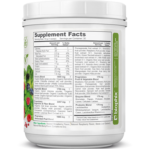biophix Phytoberry Greens Superfood Powder Berry Flavor 10.6 oz