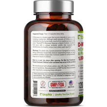 Load image into Gallery viewer, biophix D-Mannose Plus Cranberry and Probiotics 1000 mg 120 Vegetarian Capsules