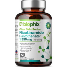 Load image into Gallery viewer, biophix Nicotinamide Pantothenate 1350 mg 120 Vegetarian Capsules
