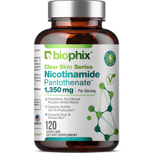 biophix Nicotinamide Pantothenate 1350 mg 120 Vegetarian Capsules