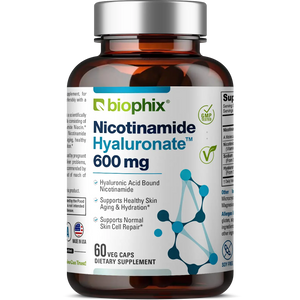 Nicotinamide Hyaluronate 600 mg 60 Vegetarian Capsules biophix