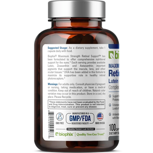Retinal Support Maximum Strength Complex Formula 100 Caps biophix