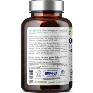 biophix Ox Bile 1000 mg with BioPerine 120 Veggie Capsules