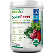 Load image into Gallery viewer, Biophix Spirubeets Organic Spirulina Beet Root Powder 2.2 lb 1 kg - Superfood Antioxidants Immune Support Heart Health biophix