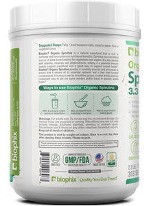 biophix Spirulina USDA Certified Organic Powder 2.2 lbs 1 kg