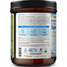 Load image into Gallery viewer, Biophix Blulina Organic Blue Spirulina Powder 10 oz 283.5 g - Detoxification Antioxidants Immune Support Superfood