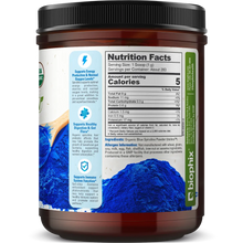 Load image into Gallery viewer, Biophix Blulina Organic Blue Spirulina Powder 10 oz 283.5 g - Detoxification Antioxidants Immune Support Superfood biophix