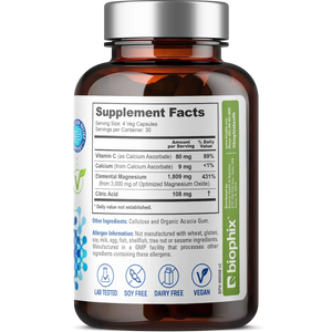 Biophix Oxy-Lax 750 mg 120 Vegetarian Capsules - Gentle Natural Stool Softener Detoxification Support biophix