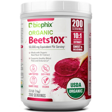 Load image into Gallery viewer, Biophix Organic Beets 10X Beet Root Powder – 2.2 lbs 50000 mg Equivalent - Superfood Energy Support Detoxification Heart Health biophix