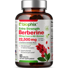 Load image into Gallery viewer, biophix Berberine High Absorption with Bioperine 22,500 mg 60 Tablets