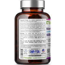 Load image into Gallery viewer, B-3 Nicotinamide 500 mg 60 Caps - Nicotinic Amide Niacin Supports Skin Cell Health
