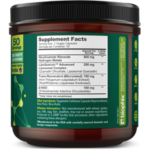 Load image into Gallery viewer, biophix NAD+ Micronized Resveratrol – Nicotinamide Riboside with Quercetin 1000mg per Serving 100 Veg Capsules biophix Health and Beauty