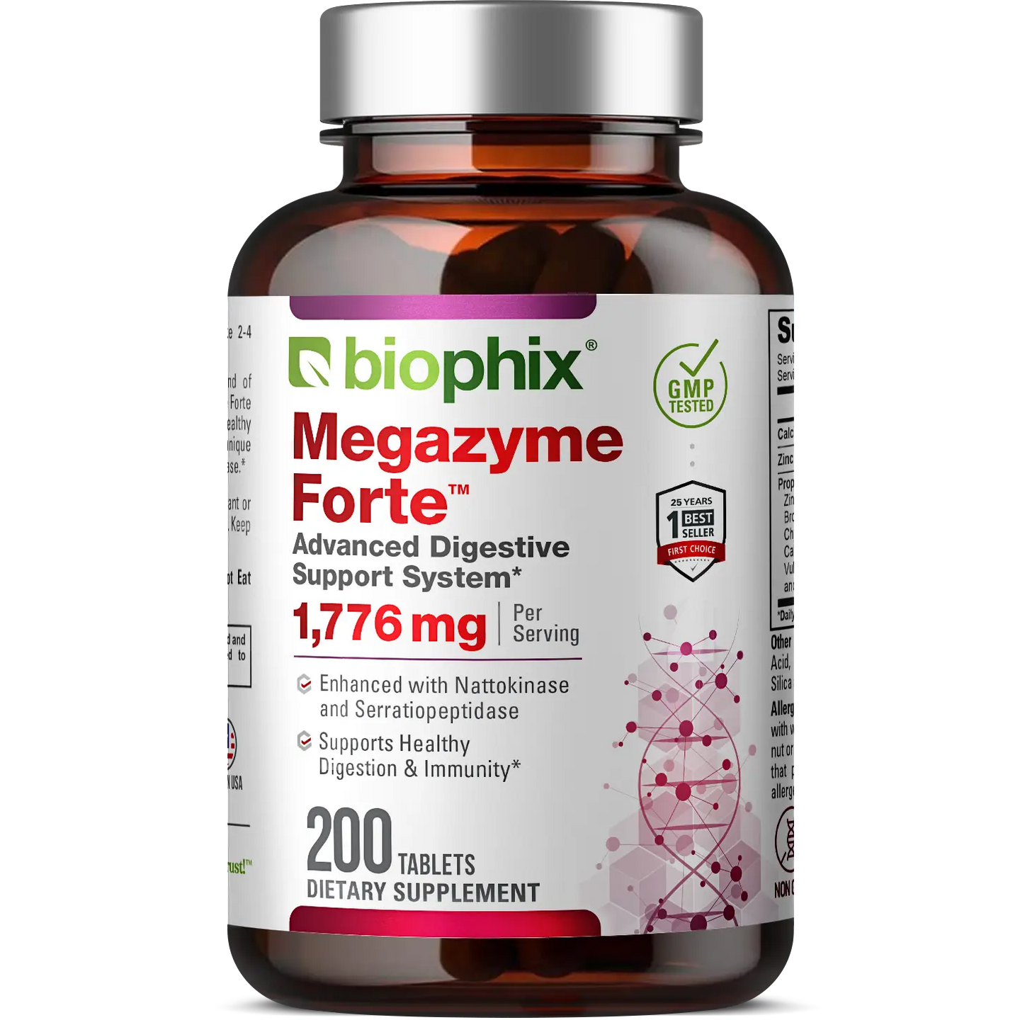 biophix Megazyme Forte Optimized 200 Tablets biophix