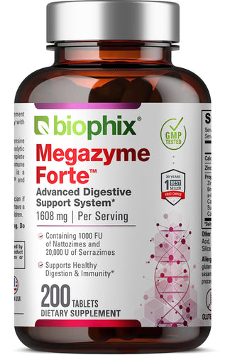 biophix Megazyme Forte Optimized 200 Tablets