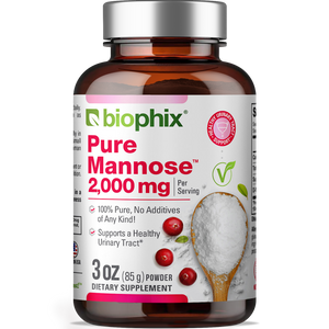 biophix Pure Mannose 100 Percent Powder 2000 mg 3 oz