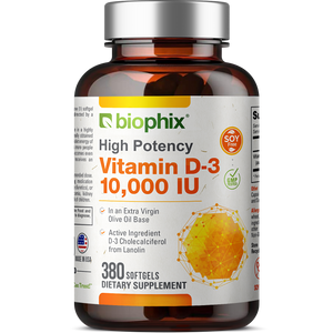 Vitamin D-3 10000 IU High-Potency 380 Softgels