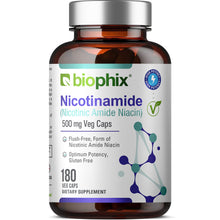 Load image into Gallery viewer, Nicotinamide 500 mg 180 Vegetarian Capsules