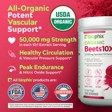 Load image into Gallery viewer, Biophix Organic Beets 10X Beet Root Powder – 2.2 lbs 50000 mg Equivalent - Superfood Energy Support Detoxification Heart Health