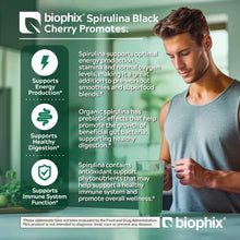 Load image into Gallery viewer, Biophix Organic Spirulina Powder Black Cherry Flavor 2.2 lbs 1 kg - Green Antioxidants Superfood Protein Immune Support biophix
