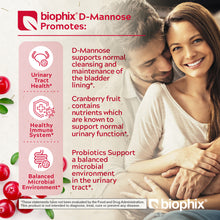 Load image into Gallery viewer, biophix Mannose2GO USDA Organic D-Mannose with Probiotics 2000 mg 70 Packets