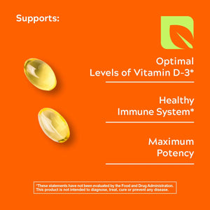 Vitamin D-3 5000 IU High-Potency 30 Softgels biophix