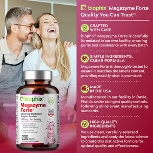 biophix Megazyme Forte Optimized 200 Tablets