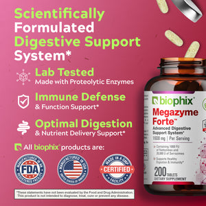 biophix Megazyme Forte Optimized 200 Tablets