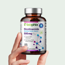 Load image into Gallery viewer, B-3 Nicotinamide 500 mg 60 Caps - Nicotinic Amide Niacin Supports Skin Cell Health