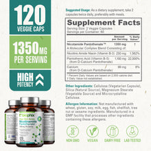 Load image into Gallery viewer, biophix Nicotinamide Pantothenate 1350 mg 120 Vegetarian Capsules