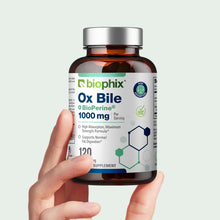 Load image into Gallery viewer, biophix Ox Bile 1000 mg with BioPerine 120 Veggie Capsules