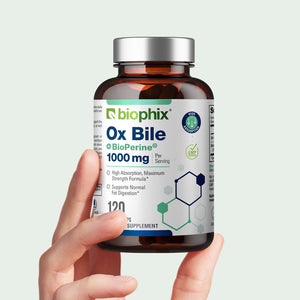 biophix Ox Bile 1000 mg with BioPerine 120 Veggie Capsules