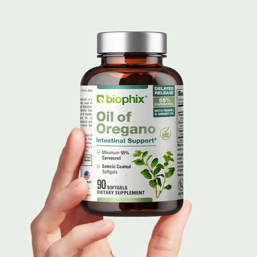 Oil of Oregano 90 Softgels with Fennel and Ginger Oil biophix Health and Beauty
