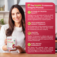 Load image into Gallery viewer, biophix Organic D-Mannose Plus Cranberry &amp; Probiotics 8 oz 226.8 g