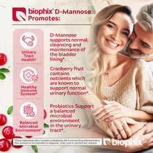 Load image into Gallery viewer, biophix Organic D-Mannose Plus Cranberry &amp; Probiotics 8 oz 226.8 g