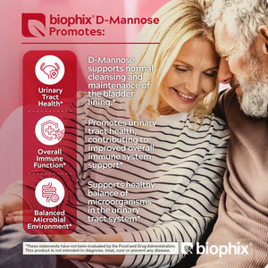 biophix D-mannose USDA Organic 1500 mg 200 Vegetarian Capsules biophix