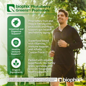biophix Phytoberry Greens Superfood Powder Berry Flavor 10.6 oz