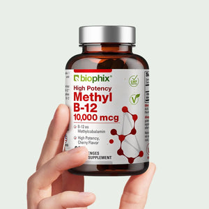 Methyl B-12 Extra Strength 10000 mcg 90 Vegan Lozenges - Cherry Flavor biophix