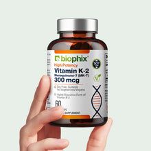 Load image into Gallery viewer, biophix Vitamin K2 MK-7 - 300 mcg 60 Vegetarian Capsules