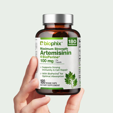 Biophix Artemisinin 180 Vcaps Hand View Artemisia Annua Immune Defense Wellness
