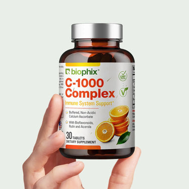Biophix Vitamin C 1000 mg 30 Tablets Hand View Ascorbic Acid Immune Wellness