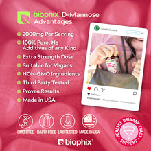 Load image into Gallery viewer, biophix Pure Mannose 100 Percent Powder 2000 mg 3 oz